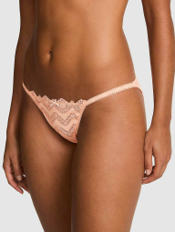 Кружевные трусики бикини Victoria's Secret Pink 1161116044 (Оранжевый XS)