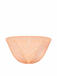 Кружевные трусики бикини Victoria's Secret Pink 1161107749 (Оранжевый L)