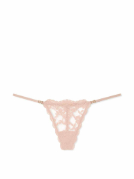 Кружевные трусики стринги Victoria's Secret 1161153706 (Бежевый XL)