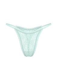 Мереживні трусики тонг Victoria's Secret 1161157366 (Бірюзовий S)