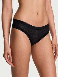Бесшовные трусики тонг Victoria's Secret 1161164173 (Черный L)