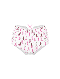 Женские трусики шортики Victoria's Secret Pink с принтом 1161369971 (Белый XS)