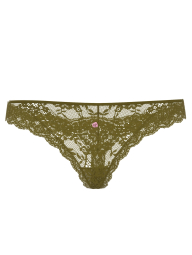 Мереживні трусики тонг Victoria's Secret 1161413007 (Зелений XL)