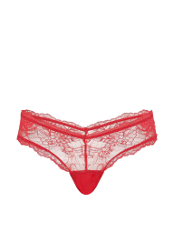 Кружевные трусики чики Victoria's Secret 1161759582 (Розовый M)