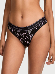 Жіночі трусики тонг Victoria's Secret 1161721506 (Чорний XS)