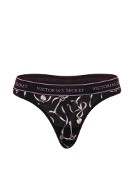 Жіночі трусики тонг Victoria's Secret 1161721506 (Чорний XS)