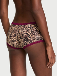 Трусики шортики Victoria's Secret с кружевом 1161765640 (Леопардовый S)