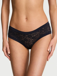 Бесшовные кружевные трусики чики Victoria's Secret 1161770663 (Синий M)