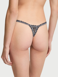 Кружевные трусики стринги Victoria's Secret 1161785935 (Серый S)