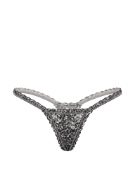 Кружевные трусики стринги Victoria's Secret 1161802093 (Серый M)
