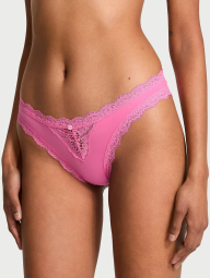 Трусики бікіні Victoria's Secret з мереживом 1161884040 (рожевий S)