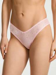 Трусики бразилії Victoria's Secret зі стразами 1161940845 (Рожевий M)