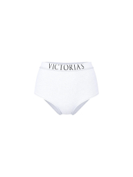 Трусики брифы Victoria's Secret с высокой посадкой 1161968881 (Белый L)