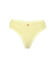 Женские сетчатые трусики тонг Victoria's Secret с кружевом 1161965948 (Желтый XL)