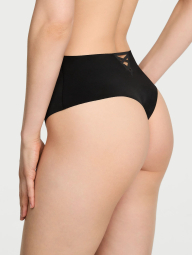 Женские бесшовные трусики Victoria's Secret тонг 1161973585 (Черный XS)