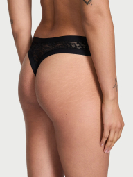 Бесшовные трусики тонг Victoria's Secret 1161978428 (Черный XS)