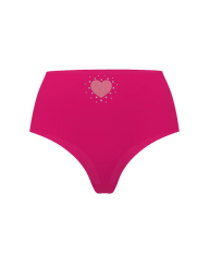 Бесшовные трусики тонг Victoria's Secret с высокой посадкой 1162002026 (Розовый S)