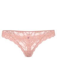 Кружевные трусики тонг Victoria's Secret 1162057604 (Розовый XS)