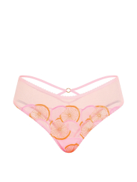 Трусики чики Victoria's Secret с вышивкой 1162064152 (Розовый XL)