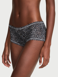 Трусики шортики Victoria's Secret кружевные 1162155141 (Серый S)