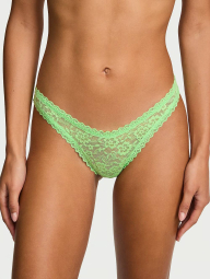 Кружевные трусики тонг Victoria's Secret 1162130492 (Салатовый S)