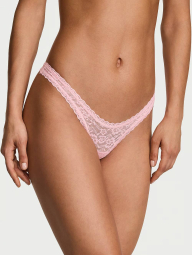 Кружевные трусики тонг Victoria's Secret 1162131628 (Розовый S)