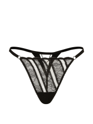Трусики стрінги Victoria's Secret з ланцюжком 1162290742 (Чорний L)