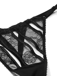 Трусики стрінги Victoria's Secret з ланцюжком 1162290742 (Чорний L)