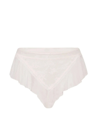 Женские полупрозрачные трусики бразильяны Victoria's Secret 1162471624 (Белый L)