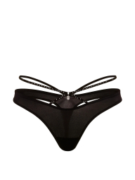 Трусики тонг Victoria's Secret со стразами 1162456991 (Черный M)