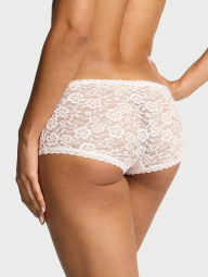 Кружевные трусики шортики Victoria's Secret 1162640591 (Молочный XL)