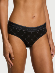 Трусики хипхаггеры Victoria's Secret с логотипом 1162643118 (Черный XL)