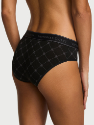 Трусики хипхаггеры Victoria's Secret с логотипом 1162643118 (Черный XL)