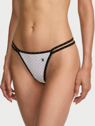 Женские трусики стринги Victoria's Secret с вышивкой 1162648722 (Белый S)