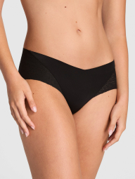 Бесшовные трусики хипхаггеры Victoria's Secret PINK 1162650842 (Черный S)