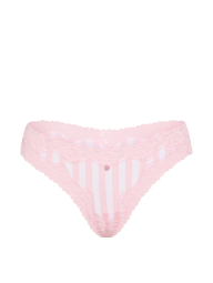 Женские трусики тонг Victoria's Secret с кружевной отделкой 1162659206 (Розовый S)