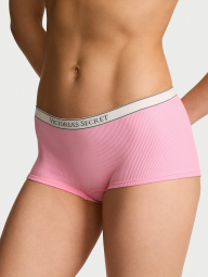 Женские трусики шортики Victoria's Secret в рубчик 1162964483 (Розовый XS)