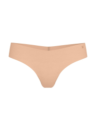 Бесшовные трусики тонг Victoria's Secret 1163023335 (Бежевый S)