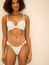 Женские трусики чики Victoria's Secret Pink с блеском 1163209047 (Серый M)