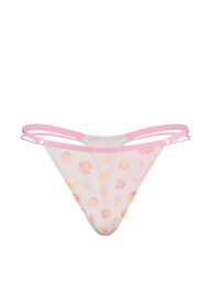 Женские сетчатые трусики тонг Victoria's Secret Pink 1163217341 (Розовый/Голубой XS)