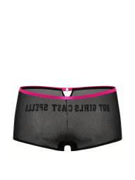 Сетчатые трусики шортики Victoria's Secret Pink 1163256146 (Черный S)