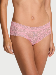 Мереживні трусики чики Victoria's Secret зі стразами 1163261490 (Рожевий M)