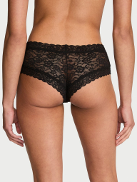 Мереживні трусики чики Victoria's Secret зі стразами 1163276839 (Чорний XL)