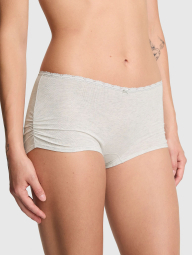 Трусики шортики Victoria's Secret Pink з блиском 1163407483 (Сірий M)
