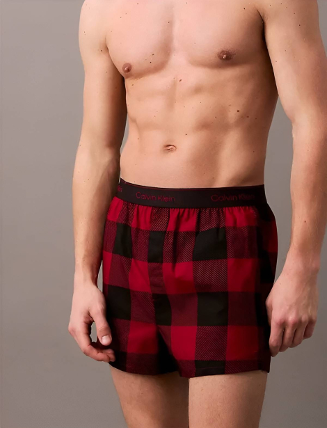Мужские хлопковые трусы Calvin Klein боксеры 1159841285 (Красный XL)
