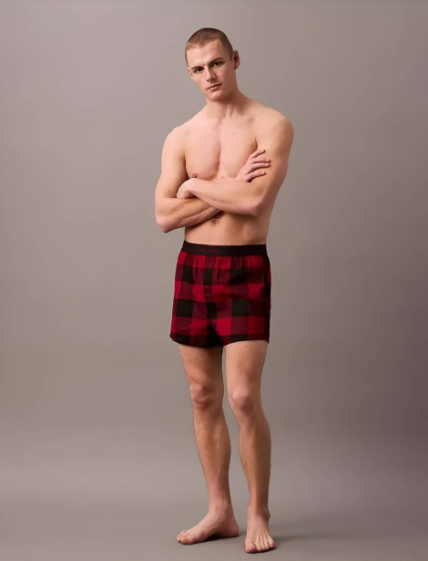 Мужские хлопковые трусы Calvin Klein боксеры 1159841285 (Красный XL)