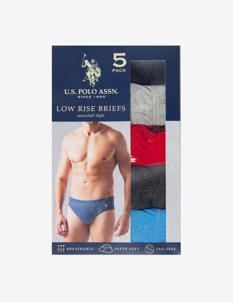 Набір чоловічих трусів US Polo Assn брифи 1159841651 (Різні кольори L)