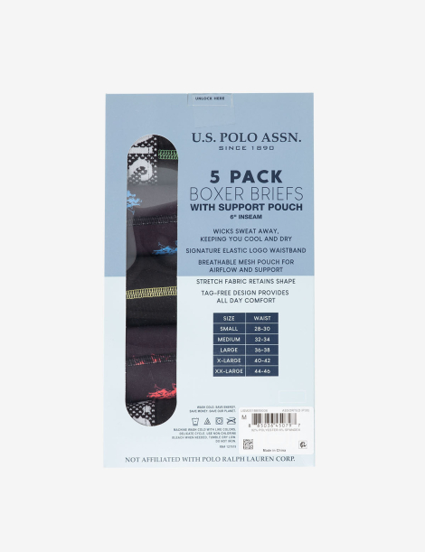 Набір чоловічих трусів US Polo Assn боксери 1159842262 (Різні кольори L)