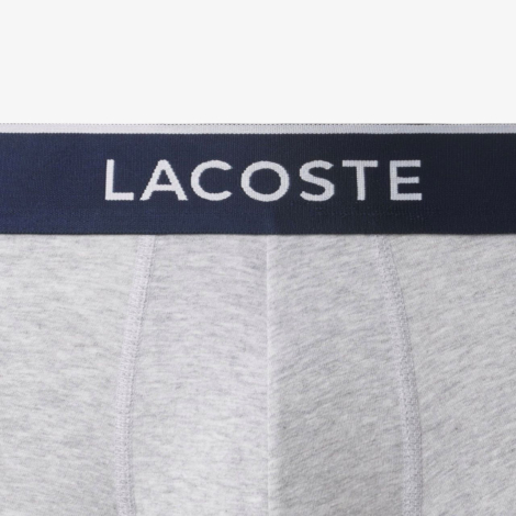 Фирменные мужские трусы транки Lacoste набор 1159843252 (Серый 3XL)
