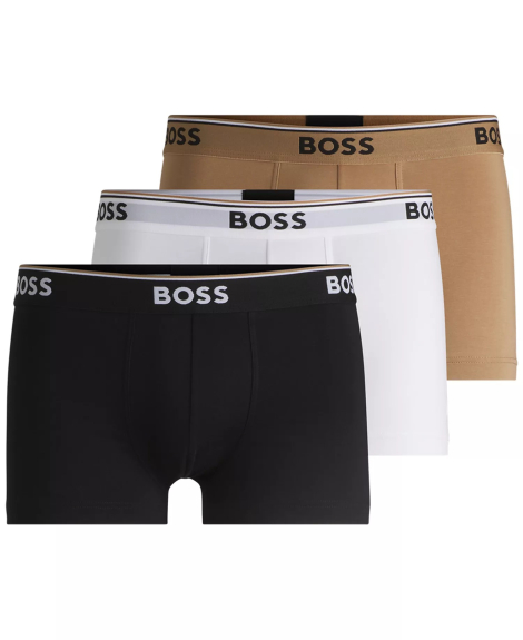 Набір чоловічих трусів BOSS by Hugo Boss транки 3шт 1159847856 (Різні кольори L)